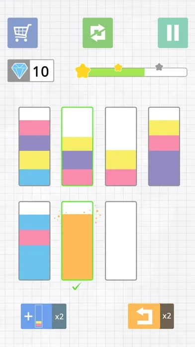 Liquid puzzle : sort the color Screenshots