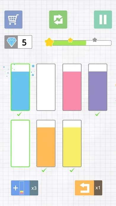 Liquid puzzle : sort the color Screenshots