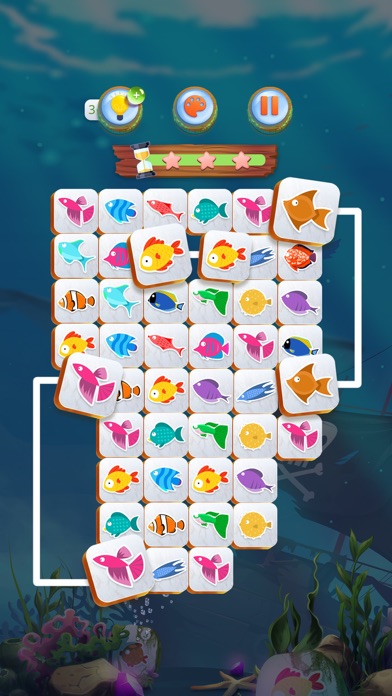 Mahjong Connect Fish World स्क्रीनशॉट