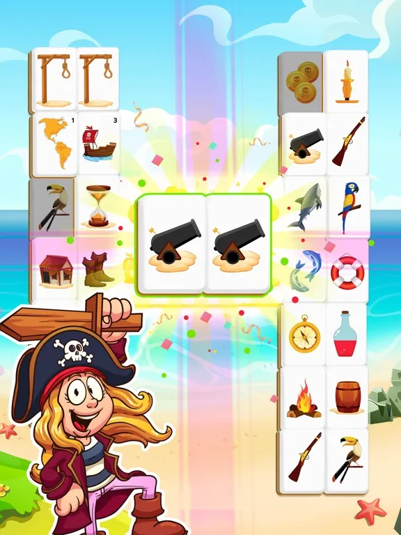 Tangkapan layar Mahjong Pirate Plunder Quest iPad 