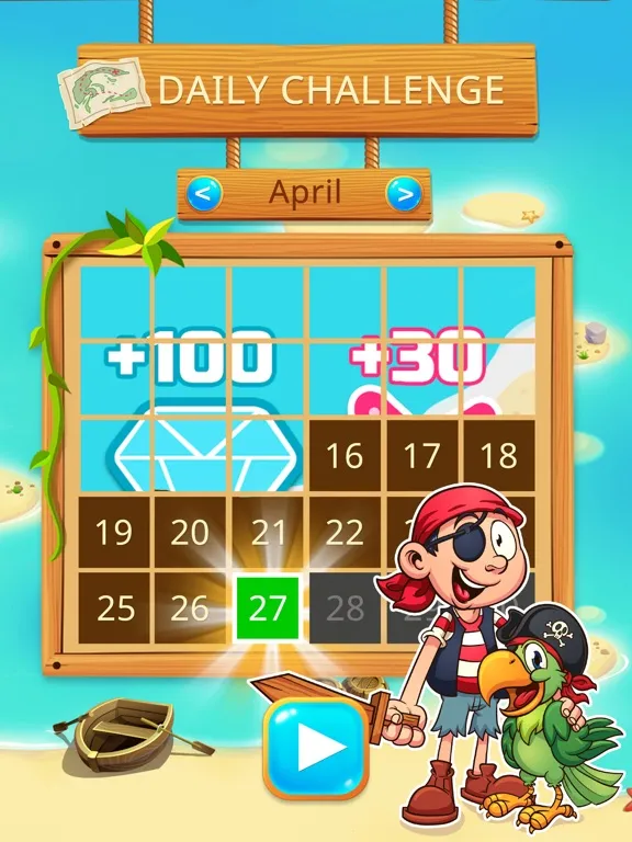 Tangkapan layar Mahjong Pirate Plunder Quest iPad 