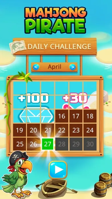 Tangkapan layar Mahjong Pirate Plunder Quest
