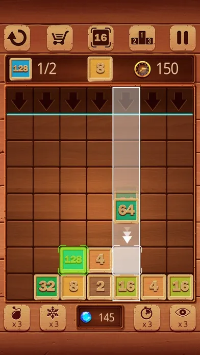 Merge Numbers : Wooden edition স্ক্রিনশট