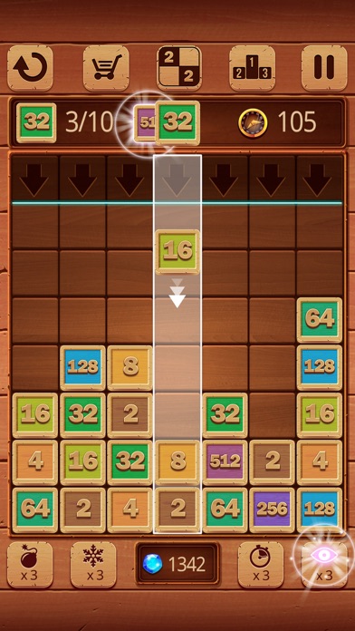 Merge Numbers : Wooden edition应用截图