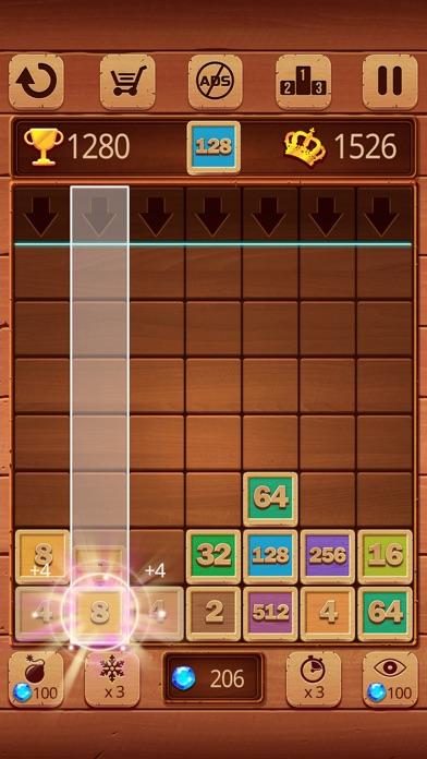 Merge Numbers : Wooden edition应用截图