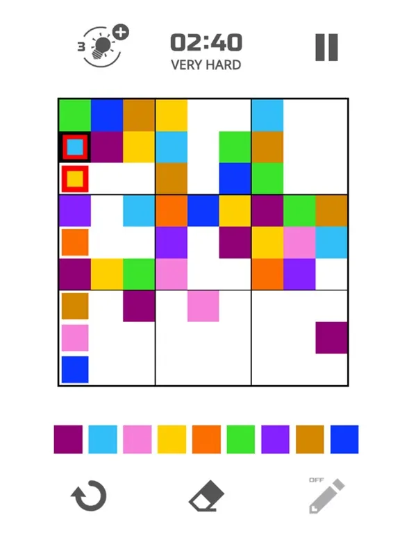 Only 1 color per line iPad  Screenshots