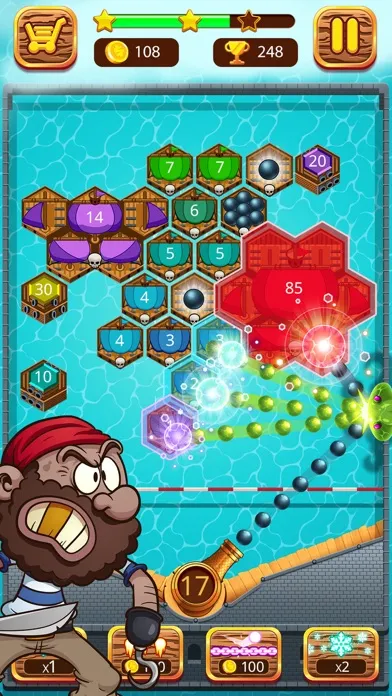 Pirate's cannon: a mega battle应用截图