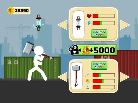 Tangkapan skrin Stickman Fighter Epic Battle 2 iPad 