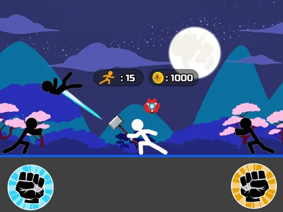 Tangkapan skrin Stickman Fighter Epic Battle 2 iPad 