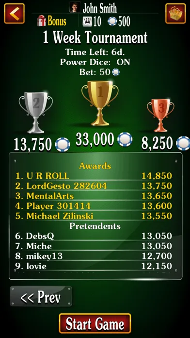 Farkle Craps: Dice Game Online Ekran Görüntüleri