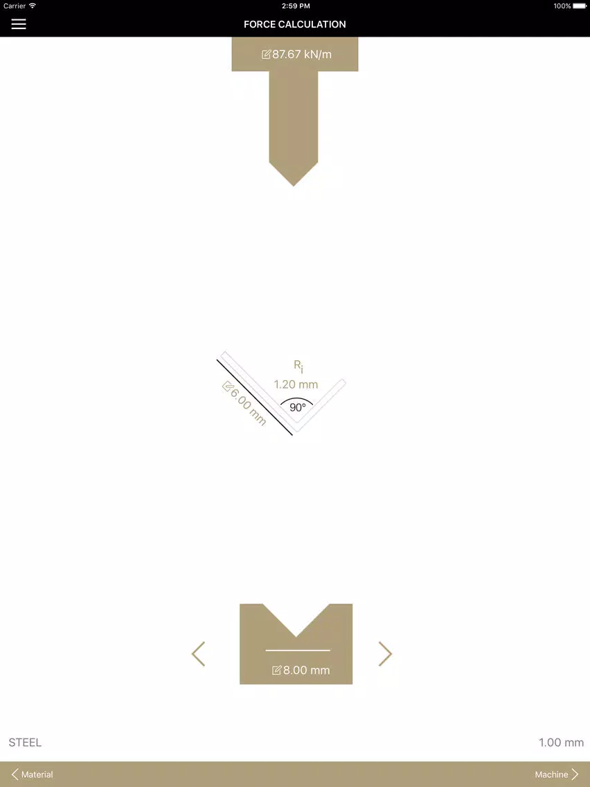 Captures d'écran de Bystronic Bend Solver iPad 