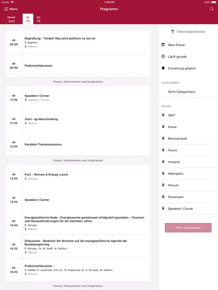 Captures d'écran de BDEW Kongress 2018 iPad 