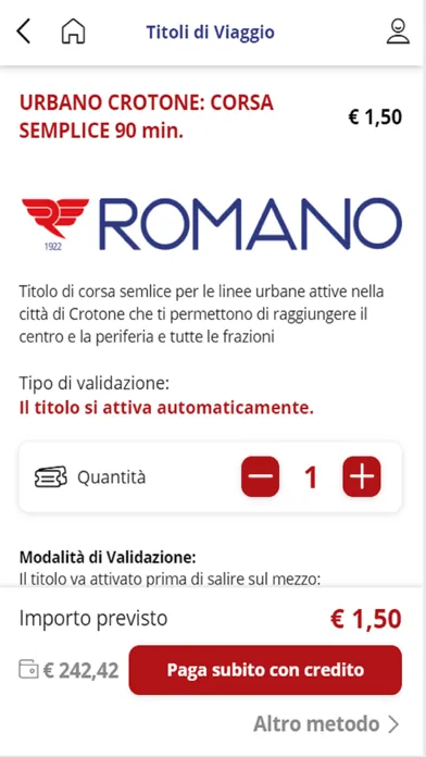 Скриншоты Autolinee Romano S.p.A.