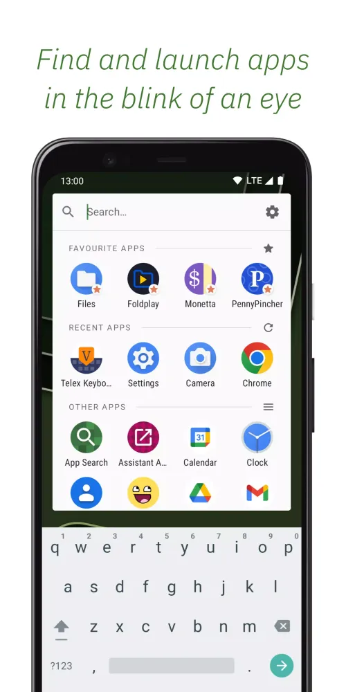 ภาพหน้าจอของ App Search