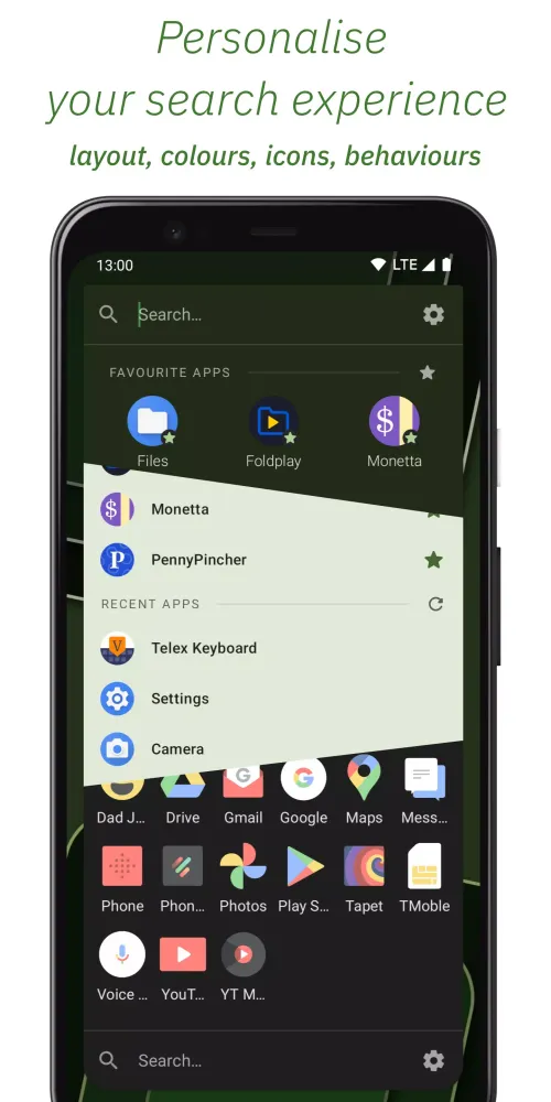 ภาพหน้าจอของ App Search