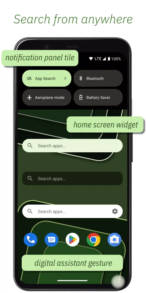 ภาพหน้าจอของ App Search