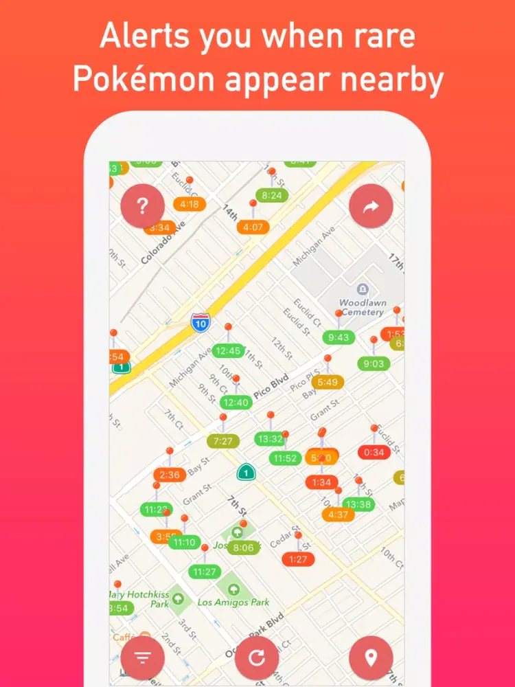 PokeExplorer - Realtime Map for Pokemon GO iPad  スクリーンショット