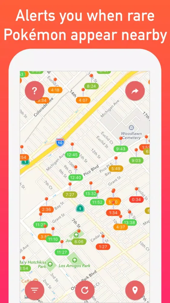 PokeExplorer - Realtime Map for Pokemon GO スクリーンショット