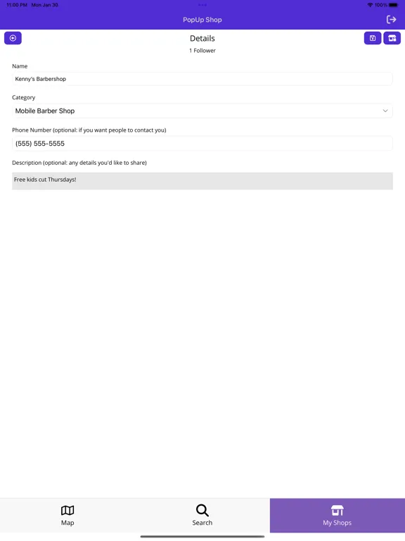 PopUp Shop Mobile iPad  स्क्रीनशॉट