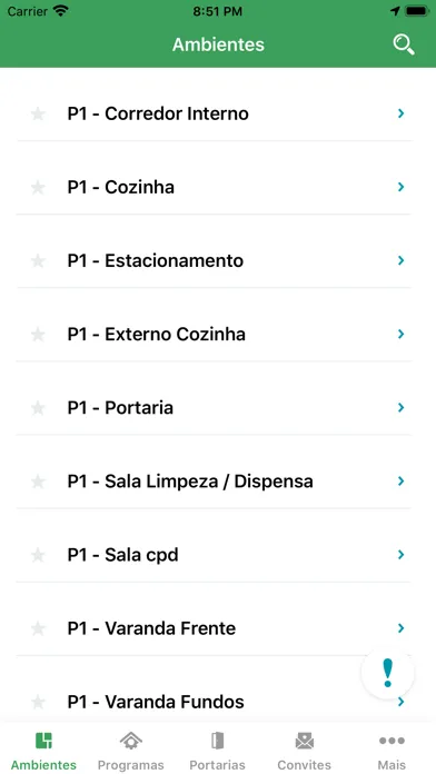 Capturas de tela do Grupo Proggetec