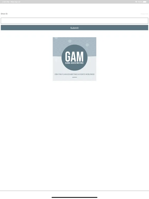 Captures d'écran de GAM Events iPad 