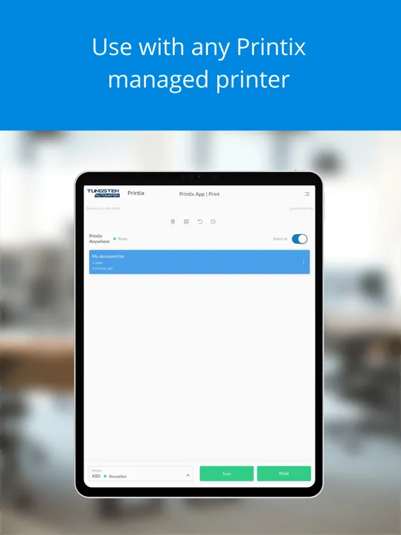Printix App iPad  Screenshots