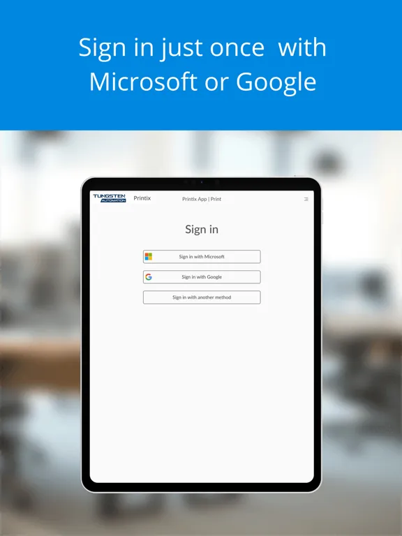 Printix App iPad  Screenshots