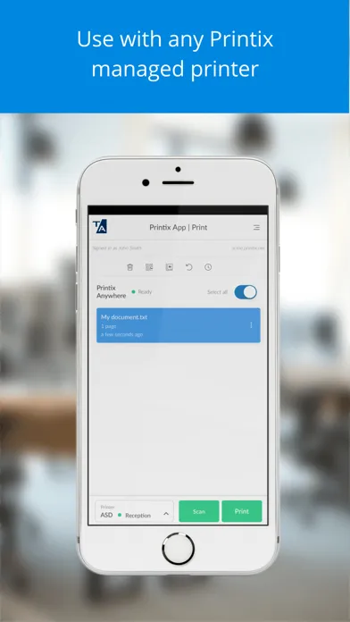 Printix App Screenshots