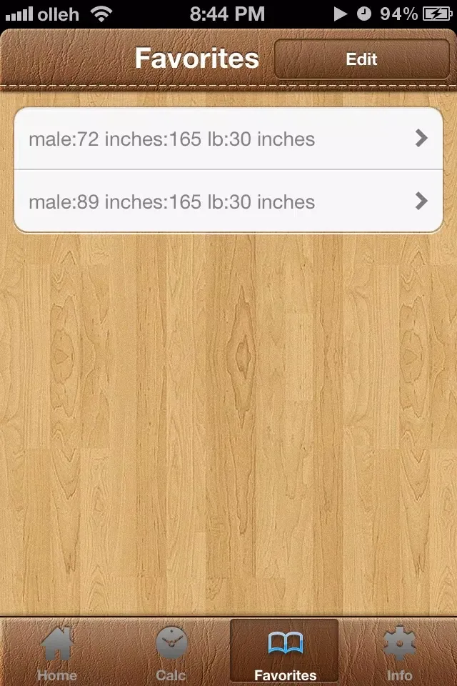 Captures d'écran de BodyFat Calorie Calculator FREE