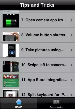 Tips and tricks for iOS 5 FREE应用截图