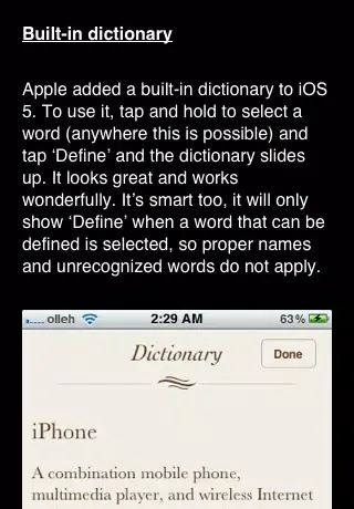 Tips and tricks for iOS 5 FREE应用截图