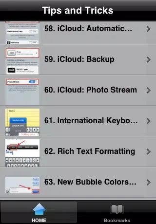Tips and tricks for iOS 5 FREE应用截图