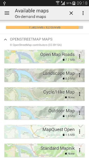 Captures d'écran de All-In-One Offline Maps