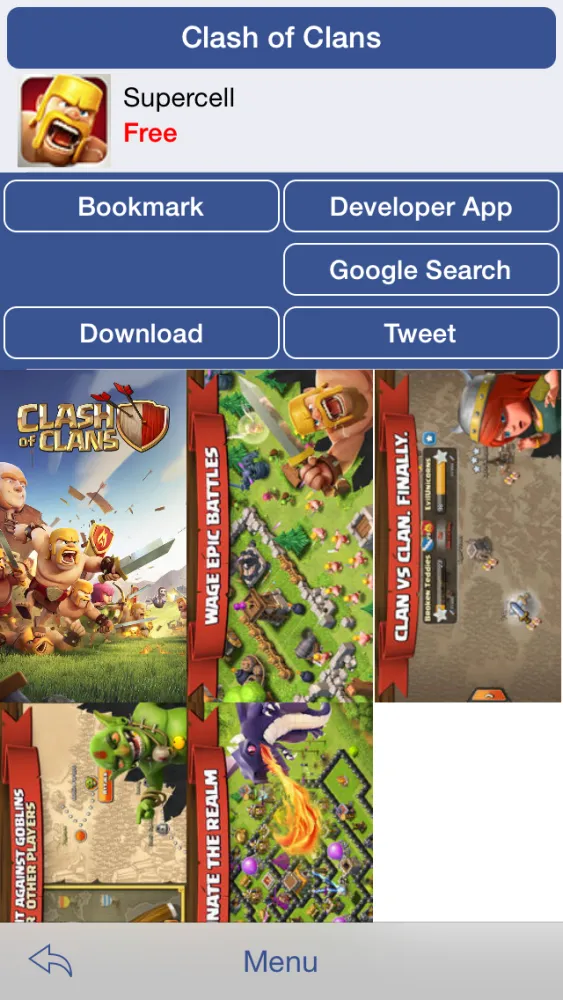 Search Apps - You can use bookmark,history and explore hot apps. Screenshots