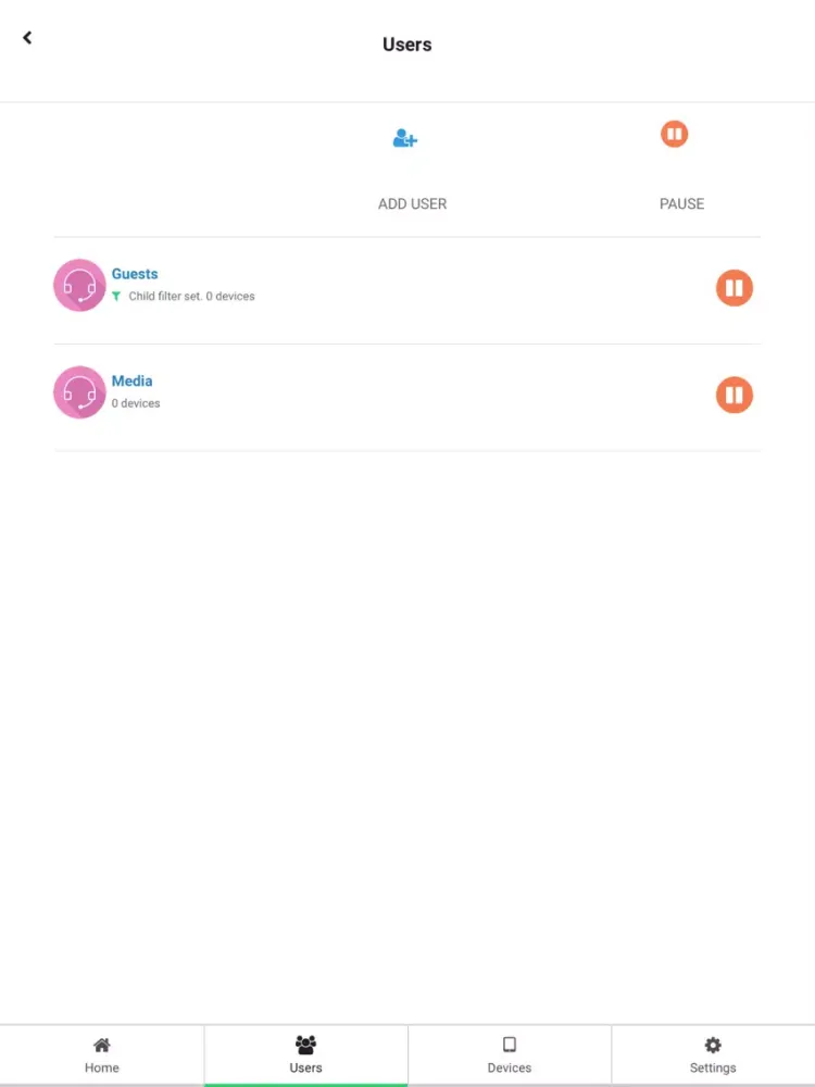 Tangkapan layar Ptera Managed WiFi iPad 