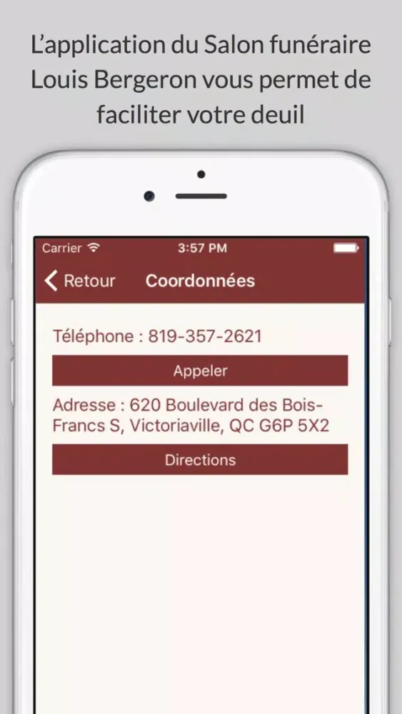 Salon funéraire Louis Bergeron Screenshots