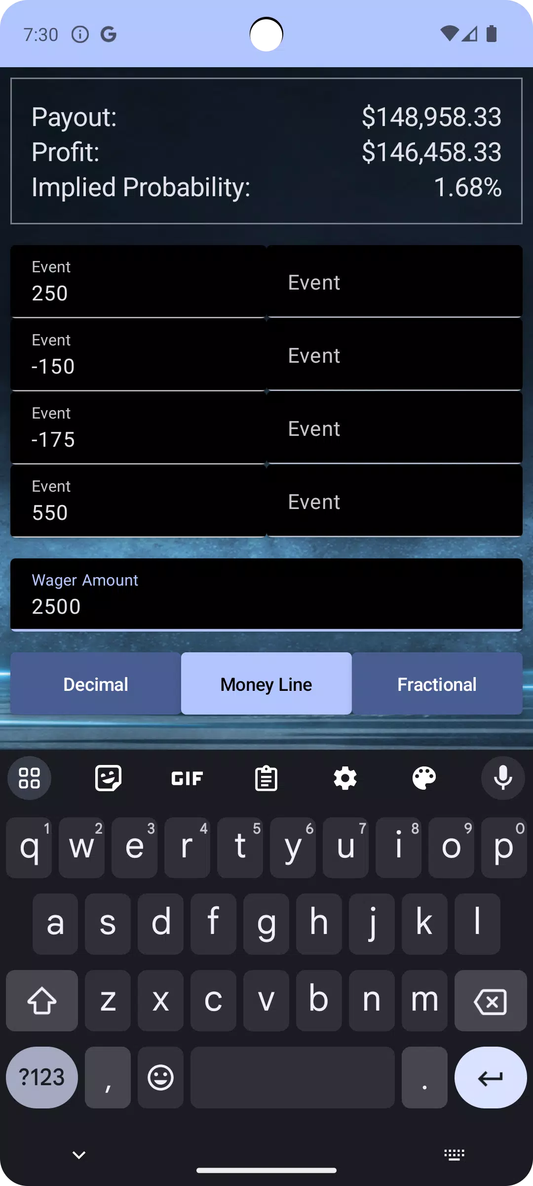 Parlay Calculator的应用截图6