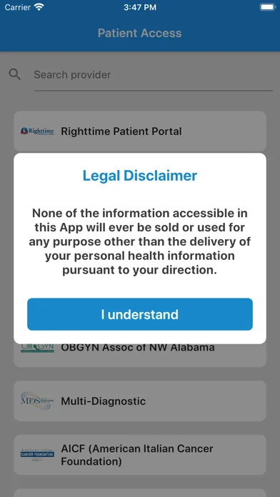 Purview Patient Access应用截图
