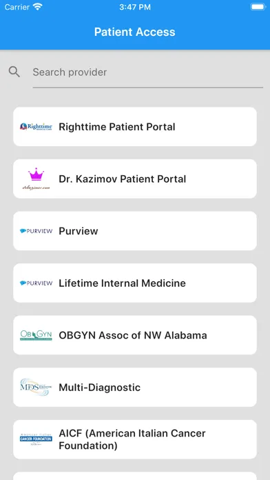 Purview Patient Access应用截图