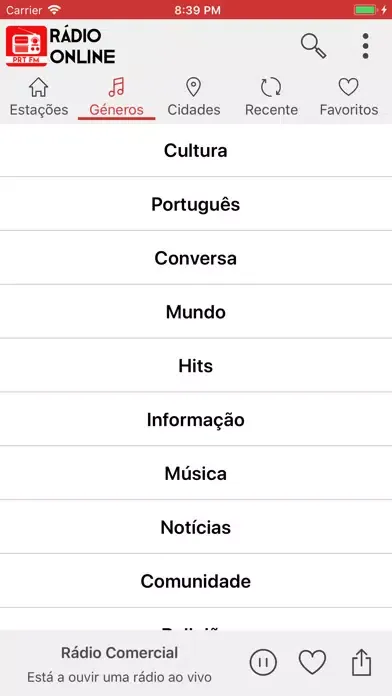 ภาพหน้าจอของ Radio Online Portugal