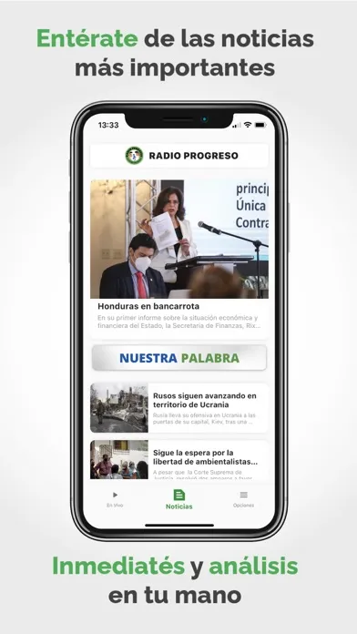 Ảnh chụp màn hình của Radio Progreso HN