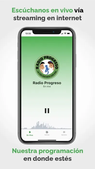 Ảnh chụp màn hình của Radio Progreso HN