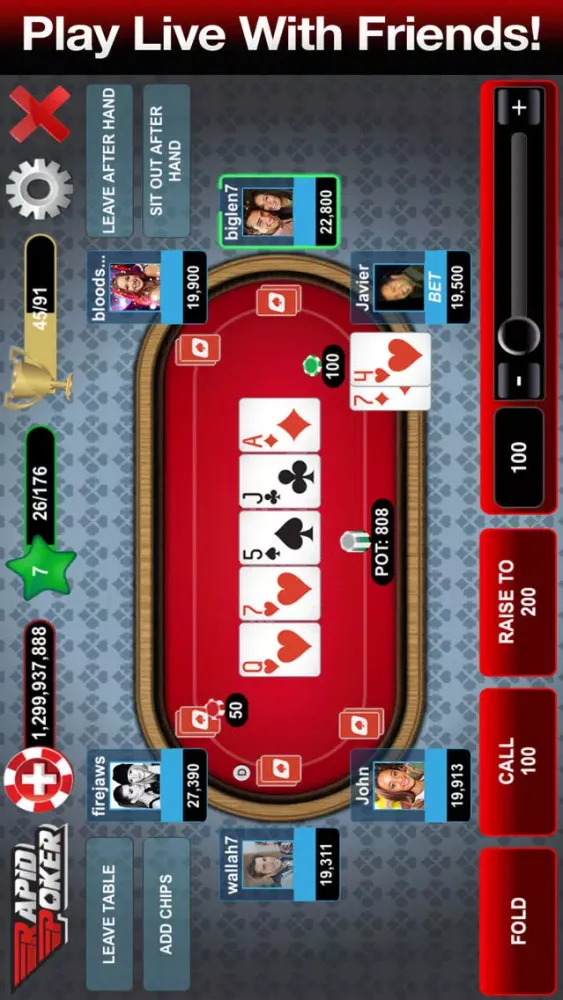 Zrzuty ekranu Rapid Poker - Fast Fold Holdem