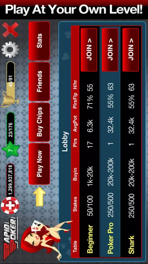Zrzuty ekranu Rapid Poker - Fast Fold Holdem