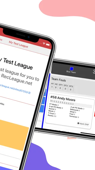 Tangkapan skrin Scorebook for Sports Leagues