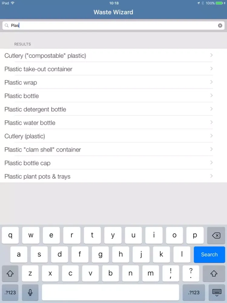 Ảnh chụp màn hình của Bryan Waste Works iPad 