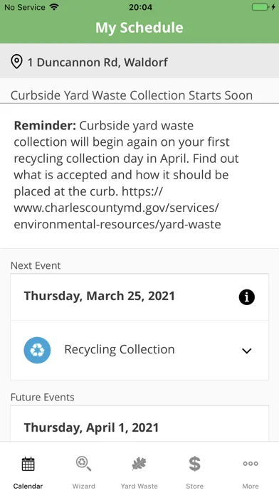 Capturas de pantalla de Charles County RECYCLES