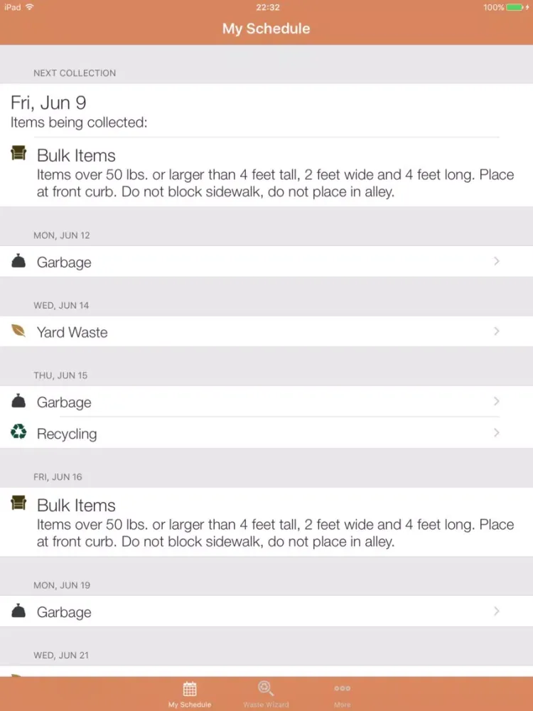 Capturas de pantalla de Mesquite Trash & Recycling iPad 