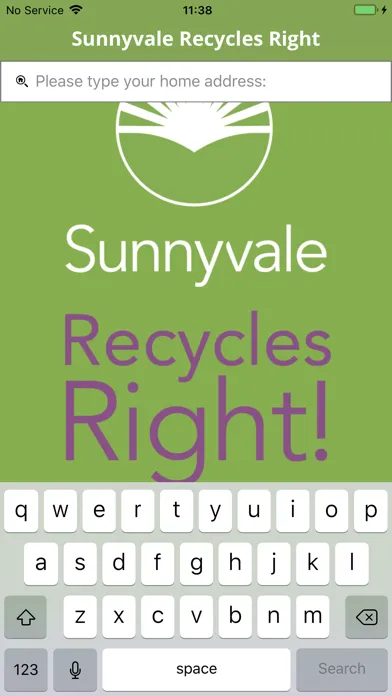 Zrzuty ekranu Sunnyvale Recycles Right