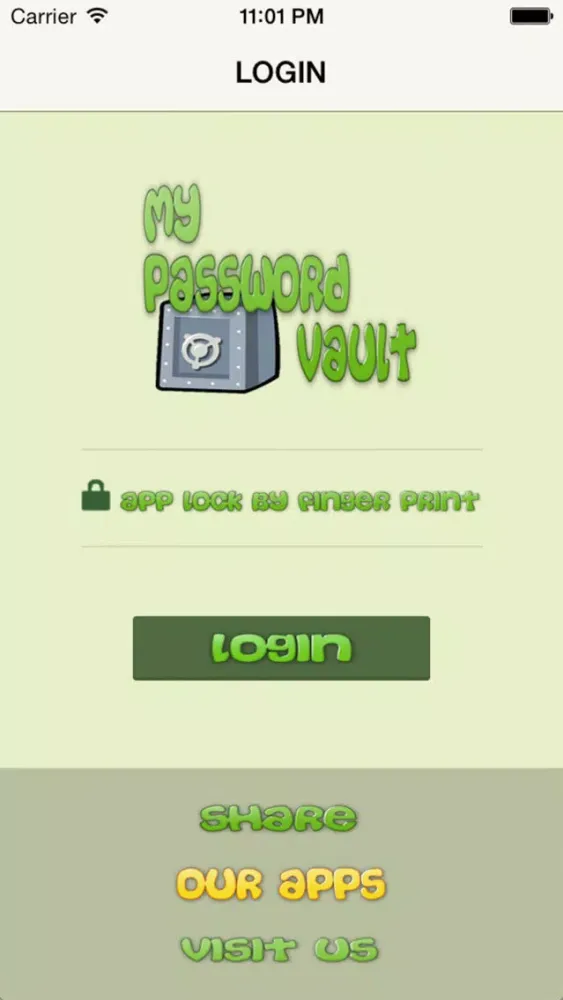 Captures d'écran de My Password Vault - Keep Your Passwords Safe